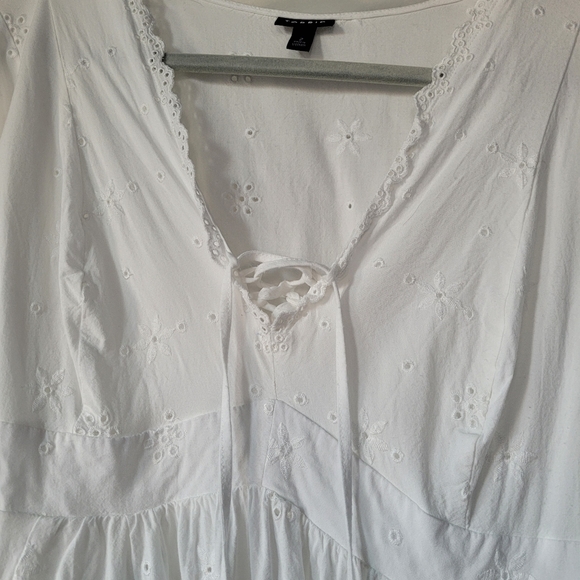 Torrid White Eyelet Top 2X - Picture 2 of 4